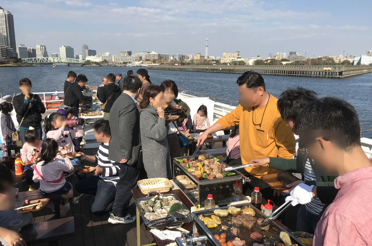 スカイデッキでのBBQ